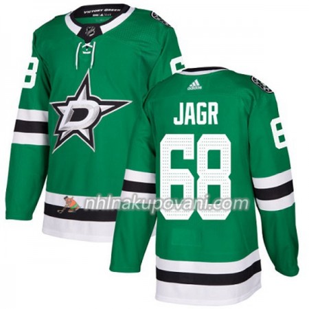 Dallas Stars Dresy Jaromir Jagr 68 Adidas 2017-2018 Kelly Zelená Authentic - Pánské